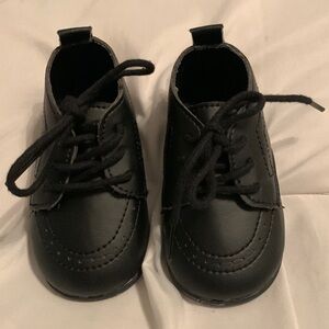 Black Oxford Dress Toddler Shoes with Smooth Finish Size 3T